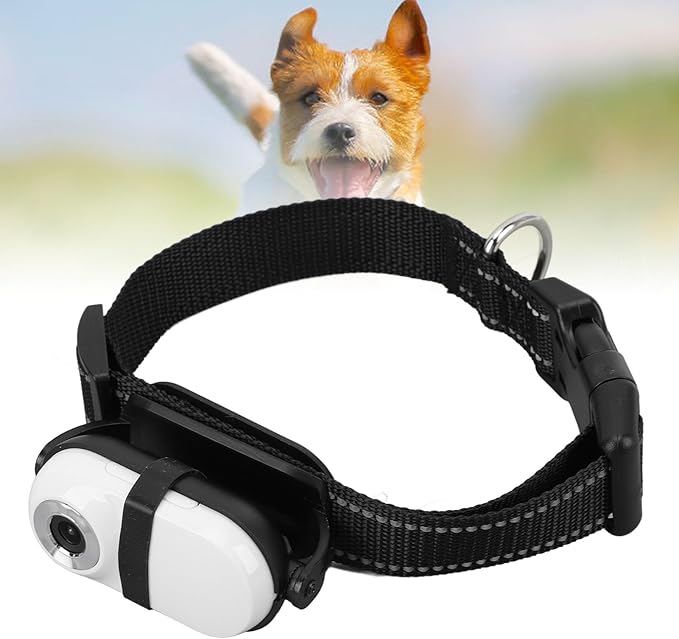 Cat Camera Collar, Pet Collar Camera with Memory Card, HD 1080P Wire Less Dog Tracker Camera Adjustable Mini Action Camera for Video Records (128GB)