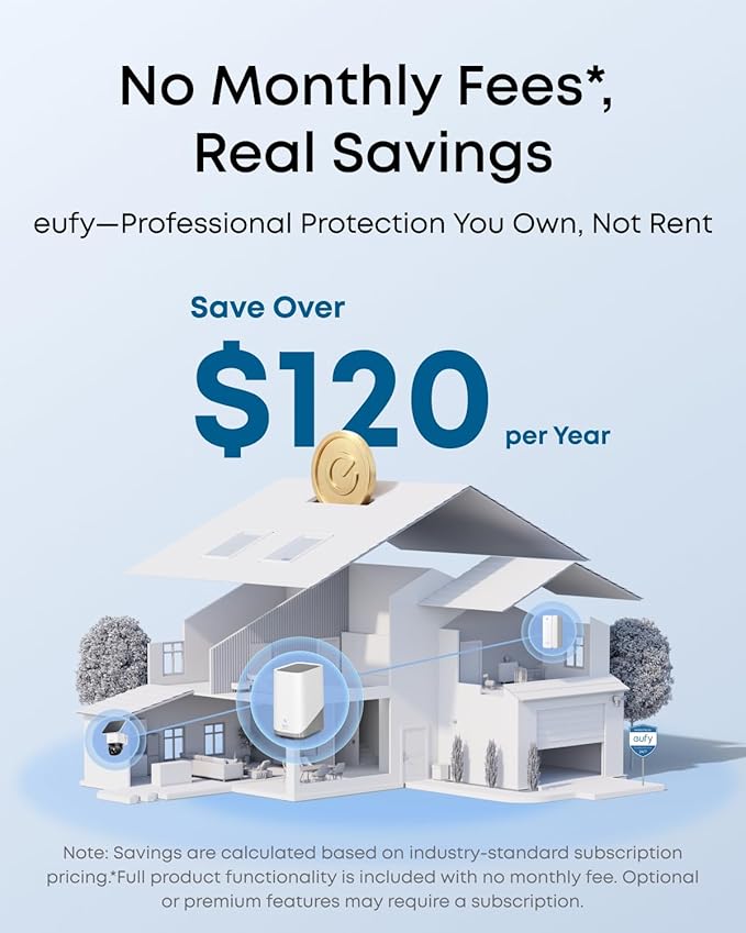 eufy Security 4K Indoor Camera E30,360° Pan Tilt,AI Auto Tracking,Color Night Vision,Pet/Baby/Nanny Monitor with Two-Way Audio,AI Human/Pet Detection,Works with HomeKit, No Monthly Fee, Black