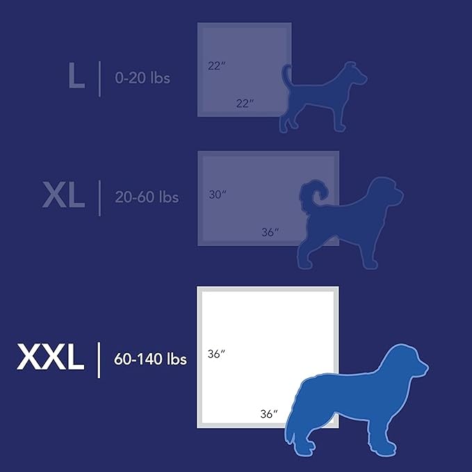 Scott Pet Guard Advanced Dog Pads - XXL - 36" x 36" - 40 Pack of Pet Pads
