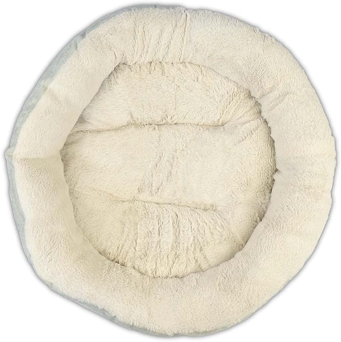 American Kennel Club AKC 3158- Green AKC Casablanca Round Solid Pet Bed, Green for All Dog Breeds and Sizes