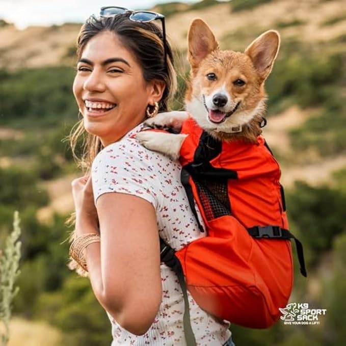 K9 Sport Sack Trainer - X-Small, Iron Gate - Ideal for Dogs with 9-12” Back Length - Backpack-Style Training Carrier - Meant for Quick, Non-Strenuous Activities