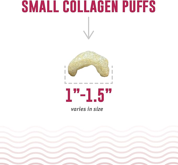 Icelandic+ Collagen Puffs: Baked Beef Collagen with Dehydrated Kelp 1.3oz - Small Dog Treats, Crunchy Protein Bites (Pack of 2)