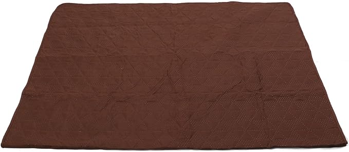 Dog Bed Cover, Pet Blanket Sofa Couch Furniture Protector for Large Dog, Noiseless Quilted Non Slip Bottom, Easy to Remove, 52x82 Inch Brown Polyester, TPU (52x82inch)