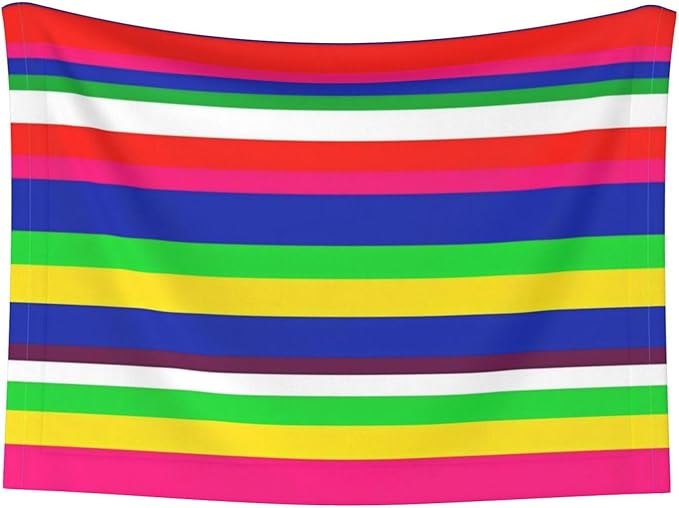 Reversible Plush Dot Pet Blanket for Dogs and Cats, Novel Colorful Mexican Blanket Stripes, Ultra Soft Two Sided Design with Warm Fuzzy Side and Smooth Side for Comfort