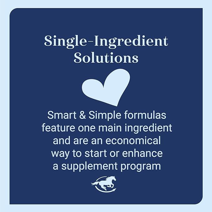 Smart & Simple Raspberry Leaf | Horse Moody Mare Supplement | Organic Whole Leaf | Single Ingredient | Equine Supplement | 56 Servings | 0.5 lb Bag