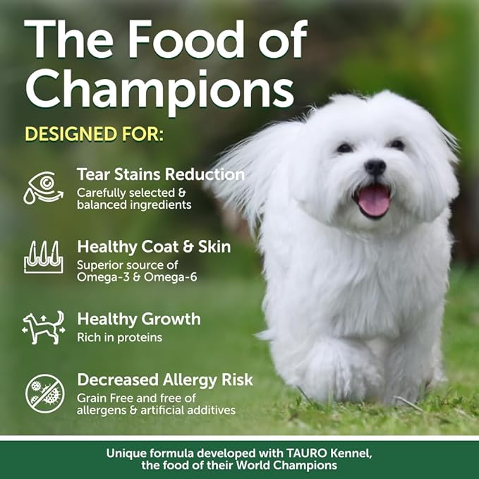 Nature's Protection Dry Dog Food for Puppy & Adult - High Protein, Grain Free Tear Stain Formula - Dog Kibble for Small, Medium & Large Breed Dogs with White Fur (Superior Care - Insect, 8.8 lb)
