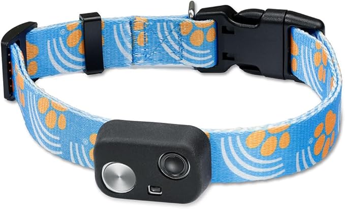 MS-5 Automatic Pet Door Collar by High Tech Pet, Genuine Dog Collar for Power Pet Doors - Deluxe Strap (Paw, Extra Large) - DC-PAW-MS5-XL