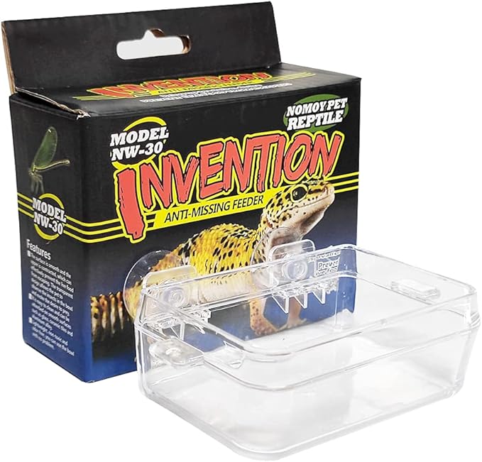 Chameleon Bowl and a Reptile Feeding Tongs 2pcs Feeder and Water Cups with Suction for Iguana Lizard Gecko Worm