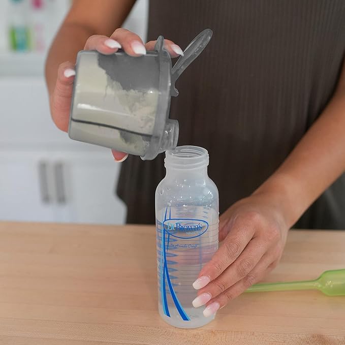 Dr. Brown's Insta-Prep Warm Water Dispenser with Baby Formula Dispenser, Gray