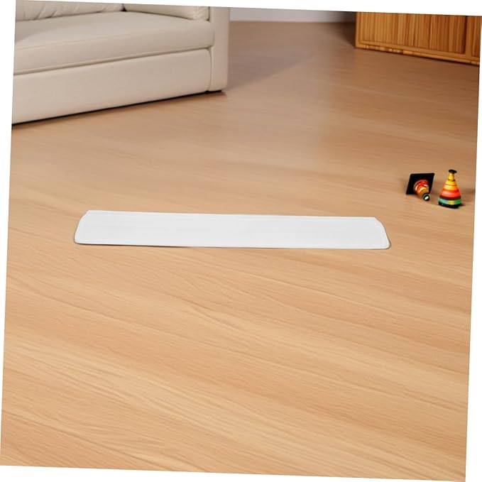 Threshold Ramp for Gate Doorway Height Transition Strip and Guardrail Holder for Pets White Safety Ramp for Easy Access and Protection