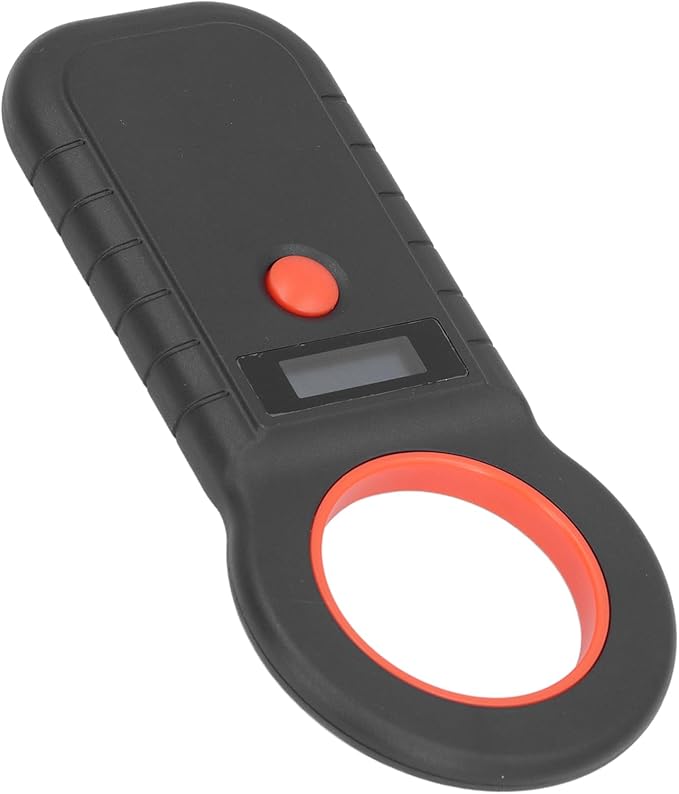 Portable Pet Microchip Reader, ABS Lightweight Dog Cat Scanner with LCD Display, 2.4G Connectivity for EMID FDXB