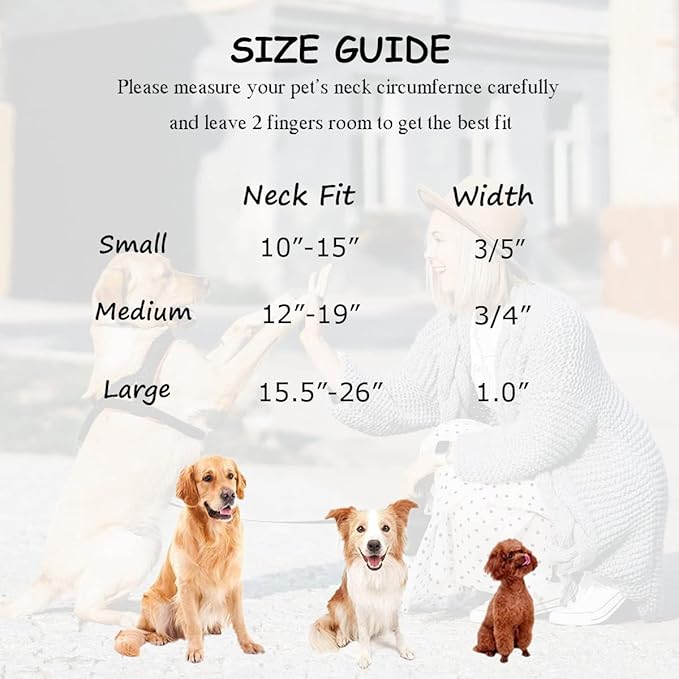 Soft Cotton Dog Collar with Metal Buckle Adjustable Heavy Duty Comfy Corduroy Collars for Small Medium Large Dogs,Dark Green,Large