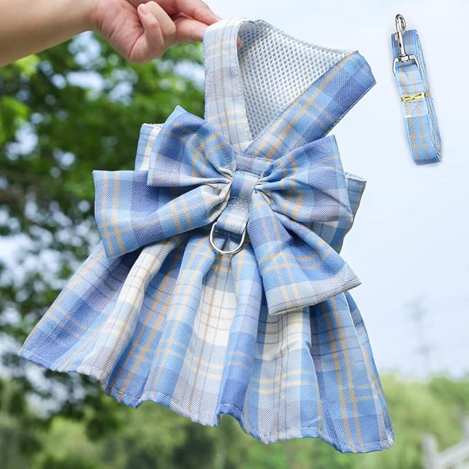 Dog Harness Leash Set Dogs Vest Lightweight Puppy Clothes with Pet Harness for Outdoor Walking Leashes