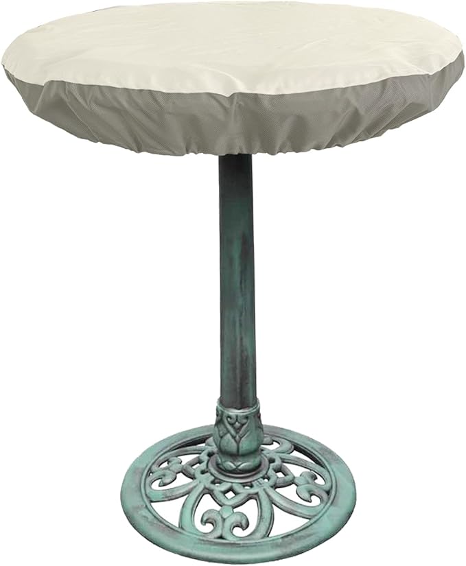 Bitubi Bird Bath Cover for 24" to 30" Diameter Bowl,Heavy Duty Waterproof 600D Oxford Cloth Garden Bird Bath Protective Cover with Elastic Hem Cord