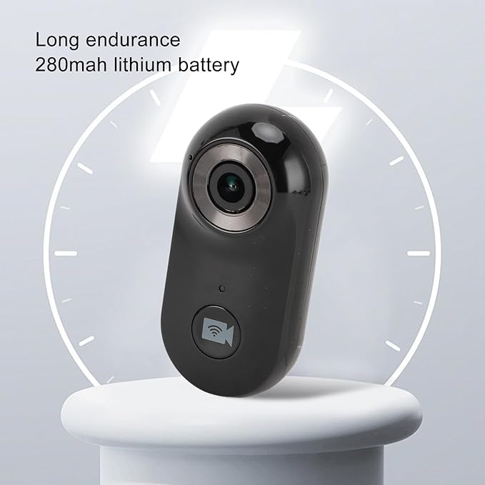 Gugxiom Cat Collar Camera, 1080P HD 2.4G Dog POV Collar Pet Wearable Body Camera with APP, for Pets Cats Dogs (Black)