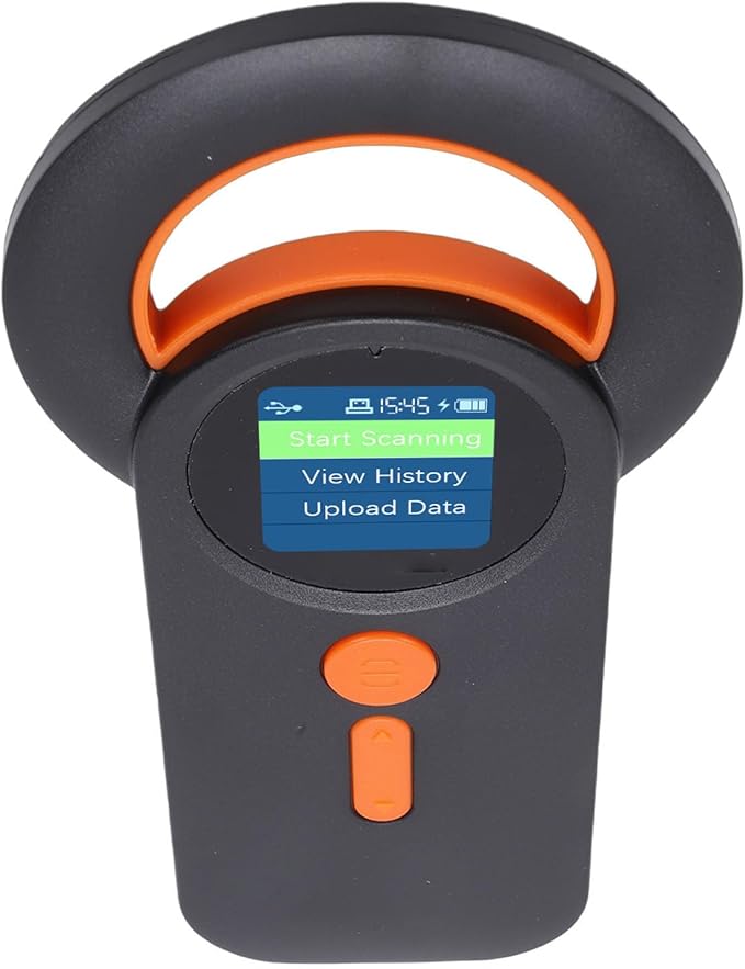 Pet Microchip Scanner, Wireless 2.4G USB Connection, Supports EMID FDX B, 1.44 Inch TFT Screen, Ideal for Dogs and Cats