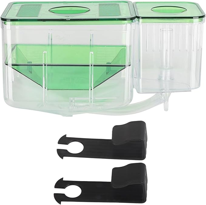 Breeder Box for Fish Tank, Breeding Transparent Aquarium Little Hatching Tanks Double Layer Isolation Hatchery Incubator Injured Small Shrimp Nursery Tank Divider Safe Separation