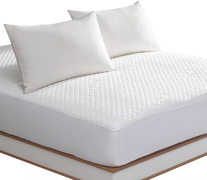 Queen Size Waterproof Mattress Protector Fitted Mattress Pad Cover with Deep Pocket Up to 18''
