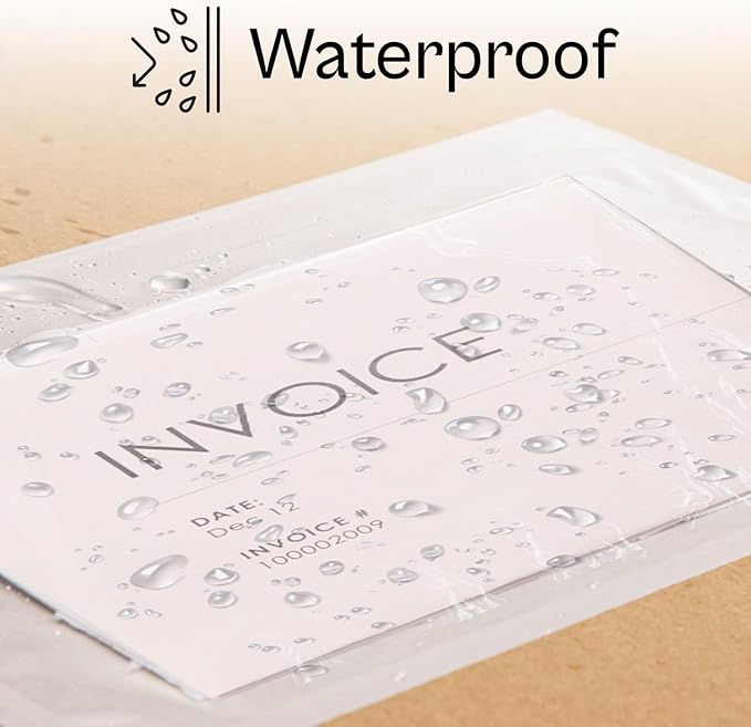 PSBM 2,000 PCS 5.12 x 8 Inch Clear Self-Adhesive Packing List Envelopes, Plastic Shipping/Mailing Pouch Enclosed Bags for Packing Slips Invoice Label
