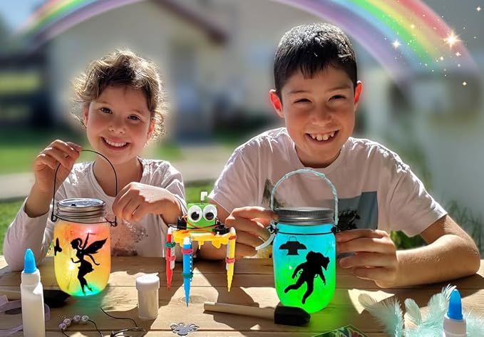 Make Your Own Space Night Light & DIY Robotic Kit Best Present for Boys Ages 6 7 8 9 10 11 12 Years Old, Kids STEM Projects, Arts and Crafts for Boys & Girls, Experiment Kit Gifts Ideas