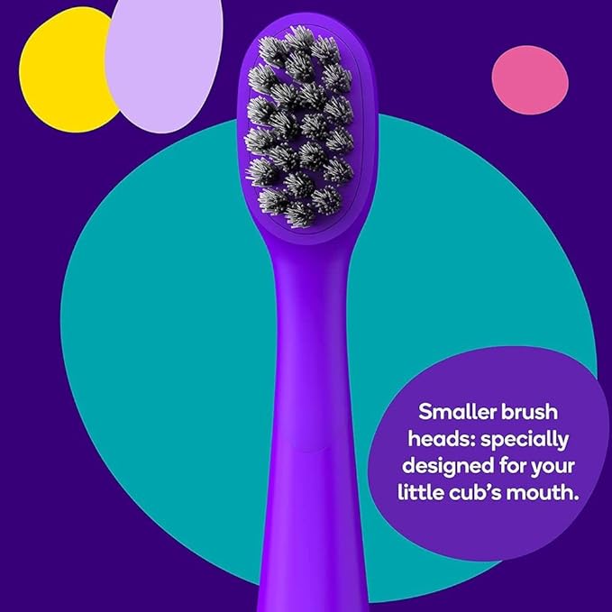 Burst Kids & Toddlers Electric Toothbrush (Pink) | Soft Bristles | Two Minute Timer | Rechargeable Battery | Easy-Grip Silicone Handle | 2 Modes for Healthy Smiles | Ages 3+