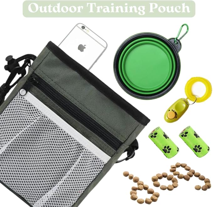 PupLuxe Puppy Starter Kit - Green 22 Piece Bundle Great for Dog Training, Perfect for New & Experienced Owners
