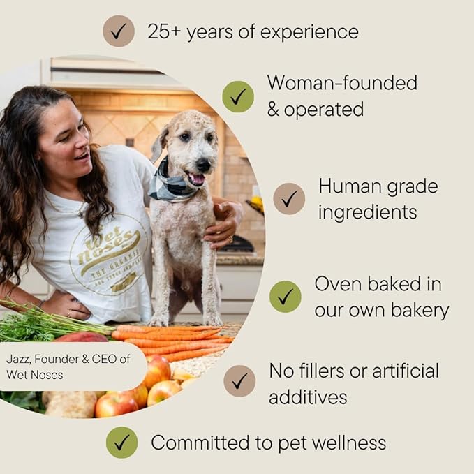 Wet Noses Moments Non-GMO Chicken Pot Pie Bone Crunchy Dog Treats - 14oz | No Corn, Wheat, Soy or Peas, Made with 6 Simple Ingredients