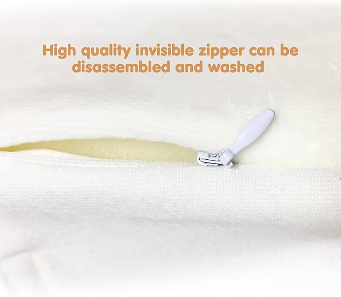 Baby Side Sleeper Weddge Adjustable Soft and Breathable Pillow,Gray-1PC