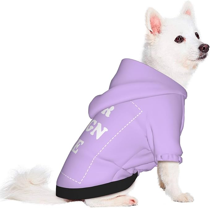 Dog Costume, Custom Dog Hoodie, Dog Name Costume Holiday Pet Pajamas Outfit, Personalized Pet Coat Costumes for Small Medium Large Dogs and Cats for Winter, TaroMilk, XXS