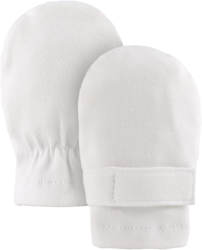 Newborn Baby Mittens Infant No Scratch Gloves Cotton Mitts for Baby Girls Boys