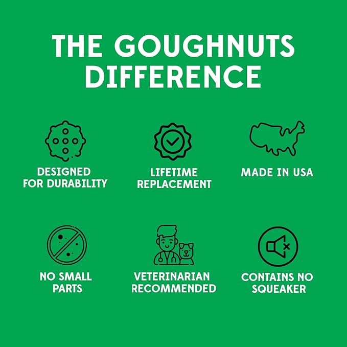 Goughnuts Medium Water Stick – Floating Dog Toys for Water Fetch, Interactive Heavy Duty Dog Pool Toy for Aggressive Chewers, Natural Reinforced Rubber Float, USA Made, 30-70 lbs Dogs