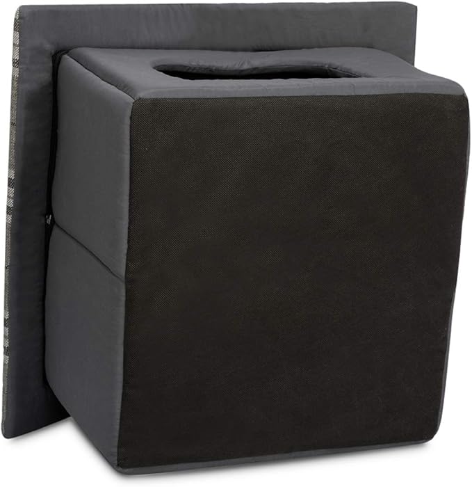 Hollypet Cozy Pet Bed Warm Cave Nest Sleeping Bed Puppy House for Cats and Small Dogs, Gray