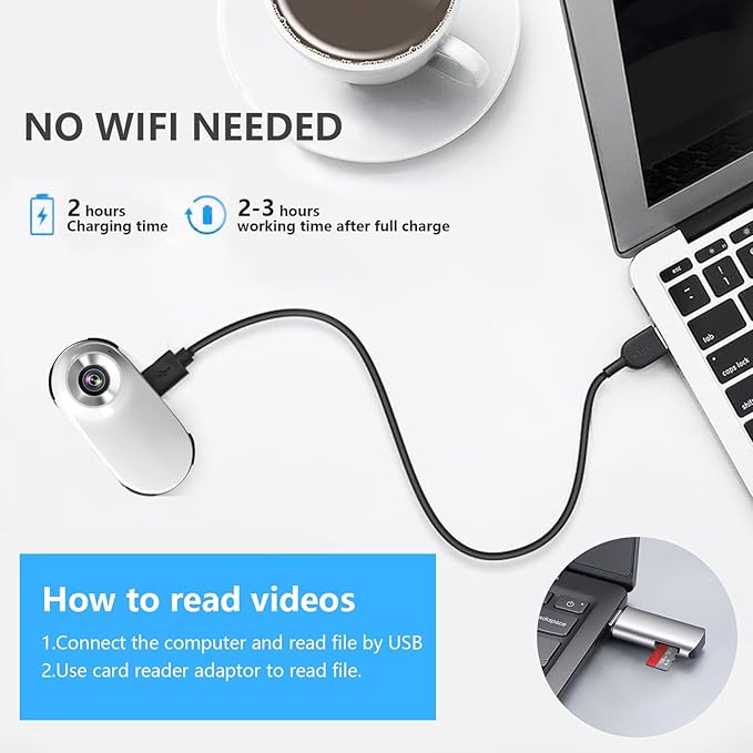 ehomful HD 1080P Cat Camera Collar with Video Record Wireless Mini Sport cam,Small Action Cameras,Body Camera for Pet Supplies/Stuff,Outdoor/Inoor Birthday Gift No WiFi with SD Card