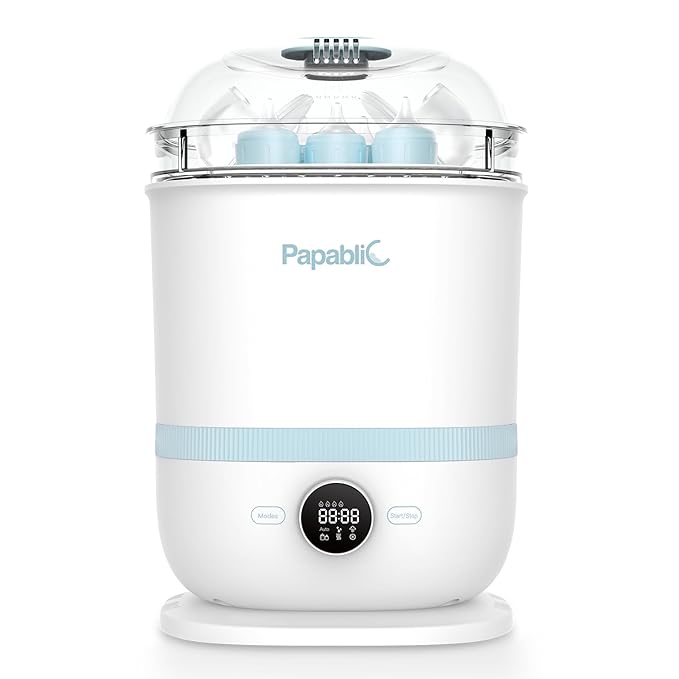 Papablic Bottle Sterilizer and Dryer Pro Max, 13 Bottles Extra-Large Capacity for Big Family, Electric Steam Bottle Sanitizer for Baby Bottles, Parts & Other Newborn Essentials
