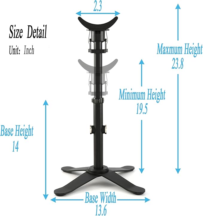 Horse Hoof Stand, 2-in-1 Farrier Hoof Stand with Adjustable Height, Interchangeable Cradle & Post Support for Front & Hind Legs, Metal Body Construction Hoofjack