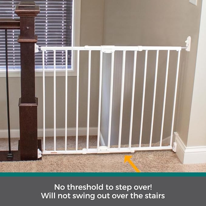 MyPet ClearPath Wide Staircase & Hallway Pet Gate with Hardware Mount. 31" Tall, 28.7"-47.9" Wide.