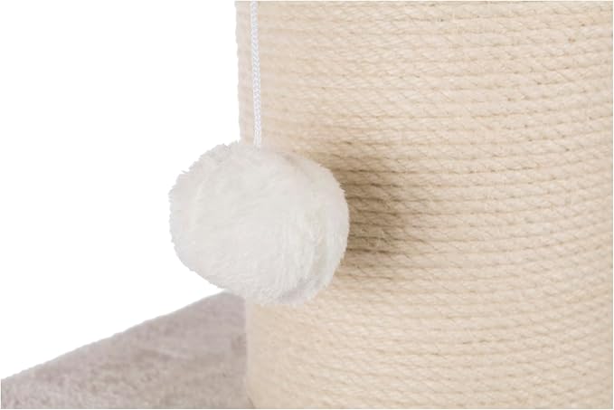 Trixie Ava Cat Tree – Cat Tower with Condo & Thick Scratching Post, Includes Removable Cushions – Indoor Cat Furniture for Scratching & Climbing – Gray, 16.5" x 16.5" x 33.9"