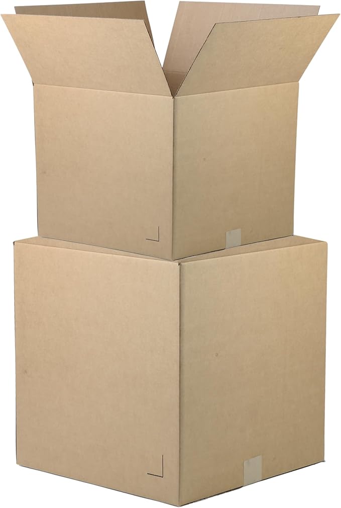 The Boxery 10"x6"x6" Brown/Kraft Corrugated Cardboard Shipping Boxes 100-Pack | Mailing, Packing, Moving & Storage for Business/Home – Durable - Eco-Friendly, Recyclable - Made in the USA