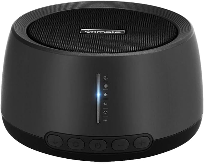 Sound Machine for Sleeping, Exmate Noise Machine for Office Privacy with 30 Non-Looping HiFi Soothing Sound, Memory Function and Timer Sound Machine for Adult Kid Home Office Travel