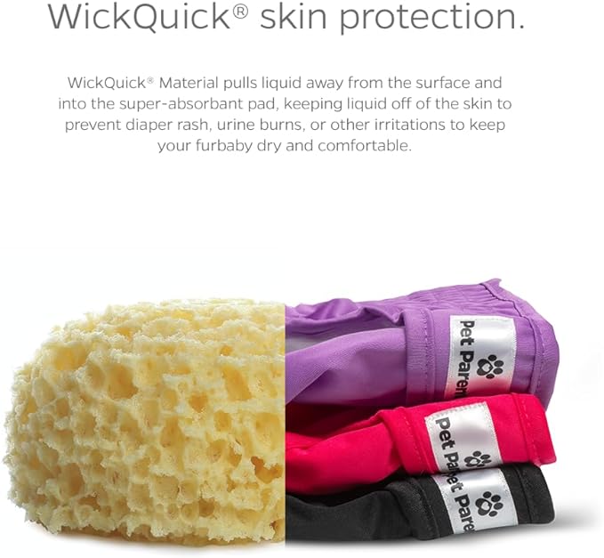Pet Parents® Washable Dog Diapers (3pack) + Extendrs® of Durable Doggie Diapers, Premium Dog Diapers Female (X-Large, Princess)