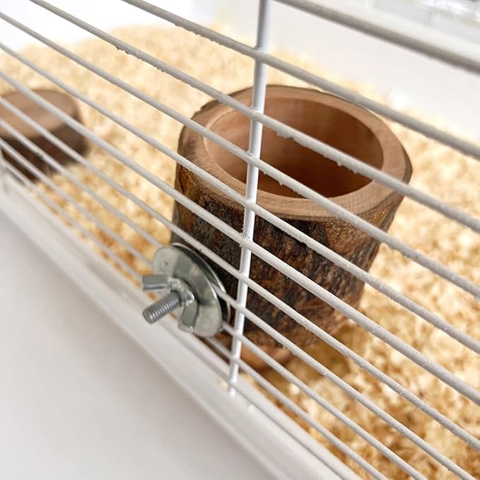 Small Bird Feeding Dish Cups, Removable Pet Food Bowl for Cage, Parrot Feeding Bowls for Finches Lovebirds Budgie Cockatiel Parakeet