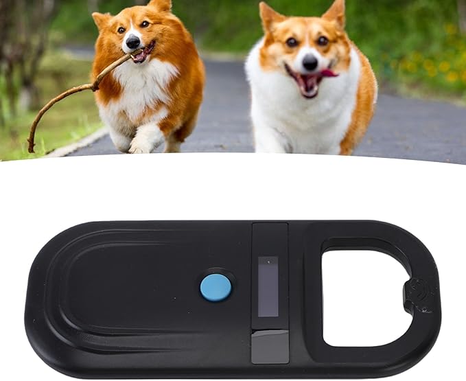 Microchip Scanner, Portable Handheld Pet Microchip Scanner with 800mAh Rechargeable Battery and 1000 Data Storage, Reader with Wireless Technology for Dogs, Cats, and (Style 2)