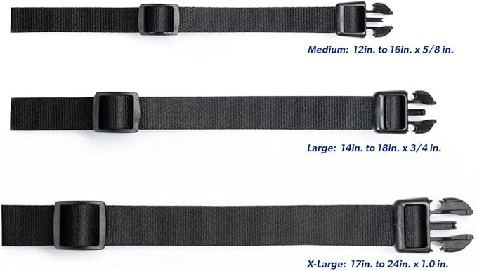 MS-5 Automatic Pet Door Collar, Genuine High Tech Pet Brand Dog Collar for Power Pet Doors - Deluxe Strap (Blue, Medium) - DC-BLUE-MS5-M