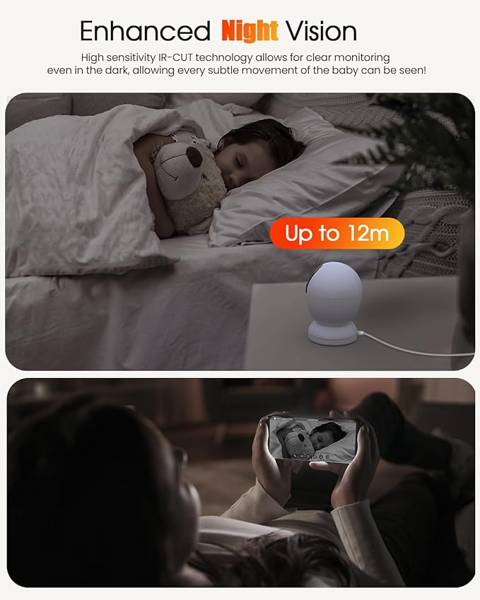 usogood 2.5K Indoor Camera for Home Security, 360°Pet Camera Indoor with Phone App,Support 5G/2.4Ghz WiFi,Dog Cameras with Speaker, Auto Motion Tracking Detection,2-Way Audio for Home/Baby/Cat Camera