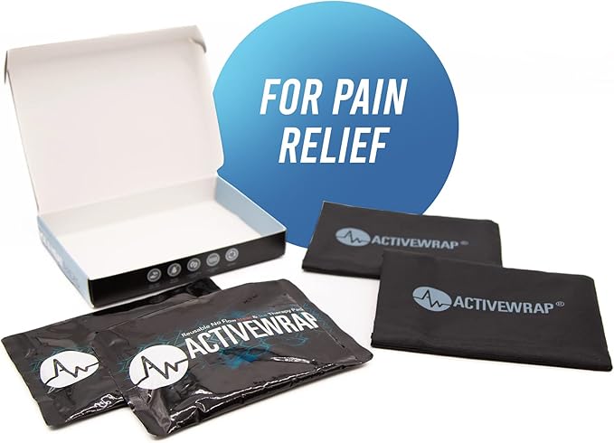 Activewrap Reusable Ice Packs for Injuries - Hot and Cold Gel Compress for Injury Recovery and Pain Relief, Soft, Flexible, Leakproof Pad for Back, Knee, Hip, & Shoulder - Small (4.5X 6.5 inches)
