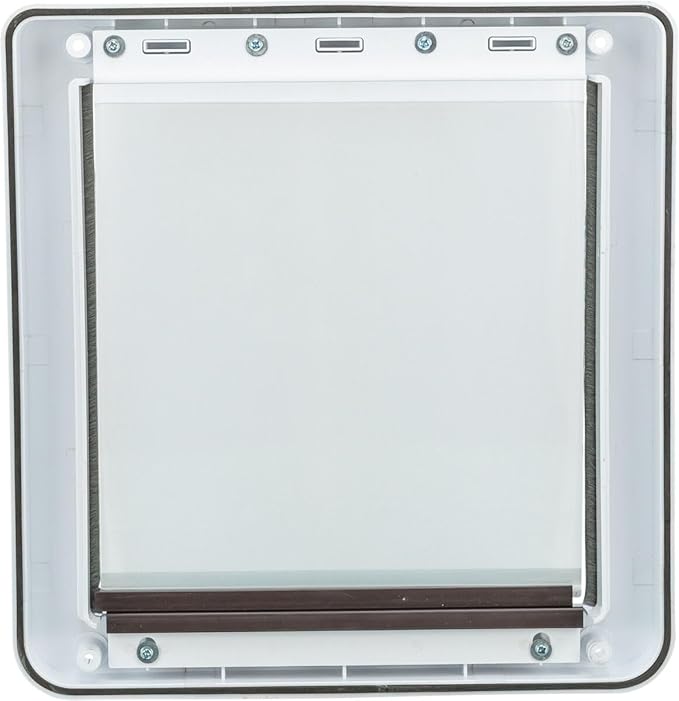 Trixie Pet Products 2-Way Locking Dog Door, Medium to X-Large Dogs, White