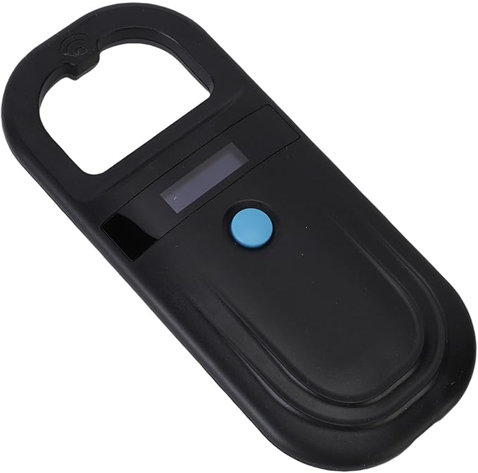 Microchip Scanner, 1000 Records Rechargeable Display Screen Pet Chip Scanner for EMID (Type 2)