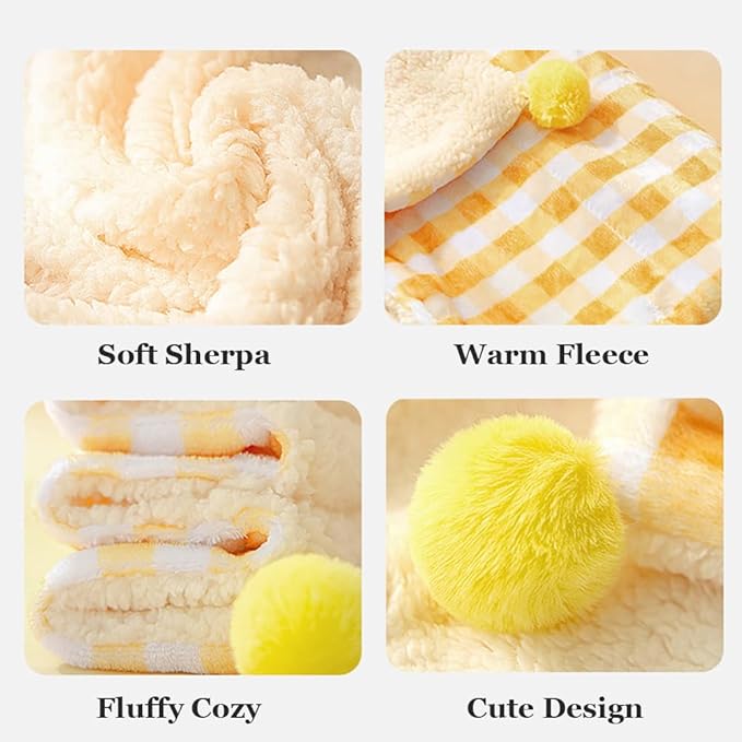 3Pcs Blankets Soft Fluffy Sherpa Fleece Pet Blanket Plaid Blanket for Dog Puppy Cat (Plaid-3pcs, Large)