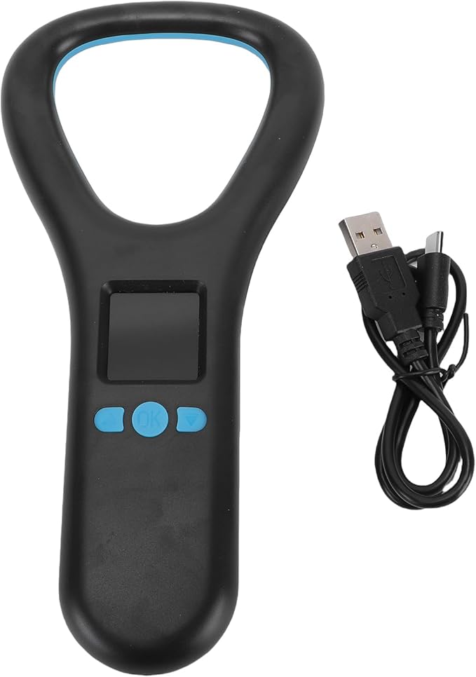 Bewinner Pet Microchip Scanner Pet, Chip Reader FDX B EMID Microchip Detector 1.44 Inch Color Screen Rechargeable Portable with 500 Data Storage USB Connectivity for Dogs Cats Pets