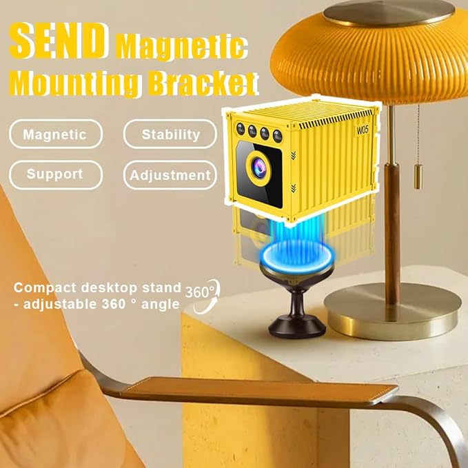 Smart Wireless Camera, WiFi Wireless Monitor, AI Motion Detection, Night Vision, Cloud Storage, Miniature Camera Suitable for Home Security, Baby, and pet Protection.